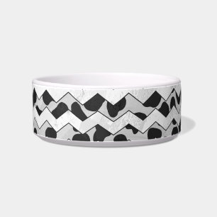 Dalmatiner Black and White Chvron Napf