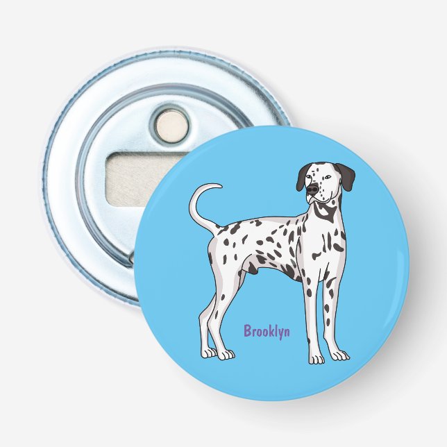 Dalmatiner Cartoon Flaschenöffner (Vorderseite)