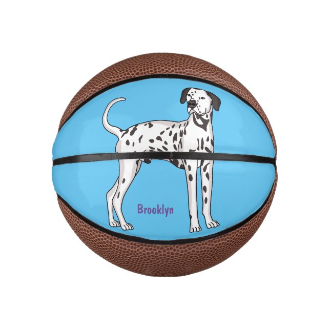 Dalmatiner Cartoon Mini Basketball (Vorderseite)