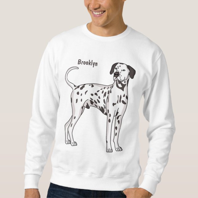 Dalmatiner Cartoon Sweatshirt (Vorderseite)
