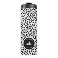 Dalmatiner Dog Abstraktes Muster Monogramm