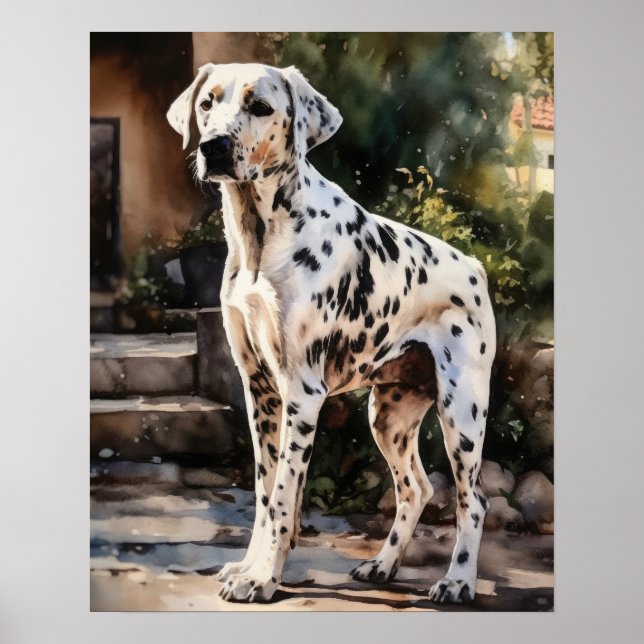 Dalmatiner Dog Art Print Poster (Vorne)