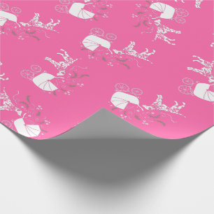 Dalmatiner Dog Baby Dusche Puppy Pink Girl Geschenkpapier