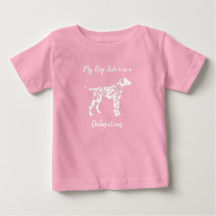 Dalmatiner Dog Baby Dusche Puppy Pink Girl T-shirt