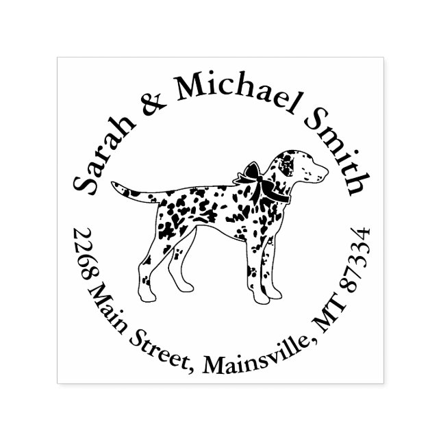 Dalmatiner Dog Baby Dusche Welpe Grau Permastempel (Design)