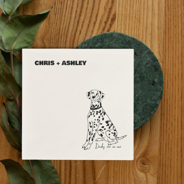 Dalmatiner Dog Cocktail Napkin für Hochzeit Serviette (Von Creator hochgeladen)