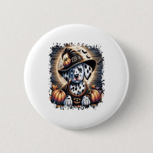 Dalmatiner Dog Halloween Button