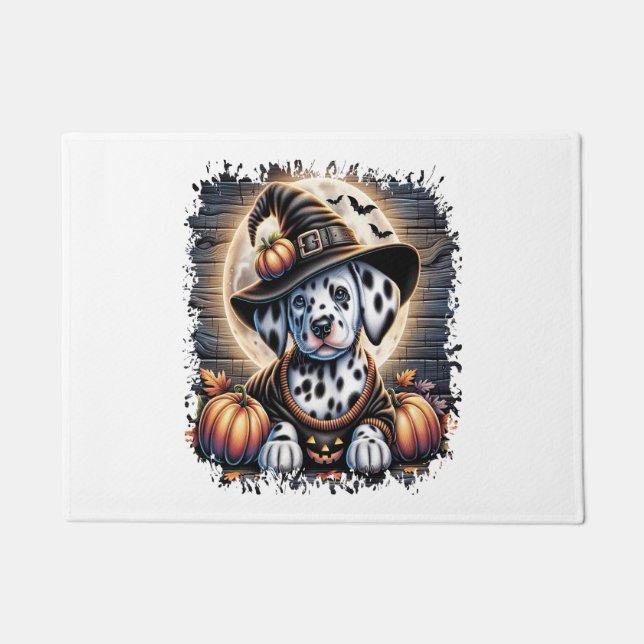 Dalmatiner Dog Halloween Fußmatte (Vorderseite)