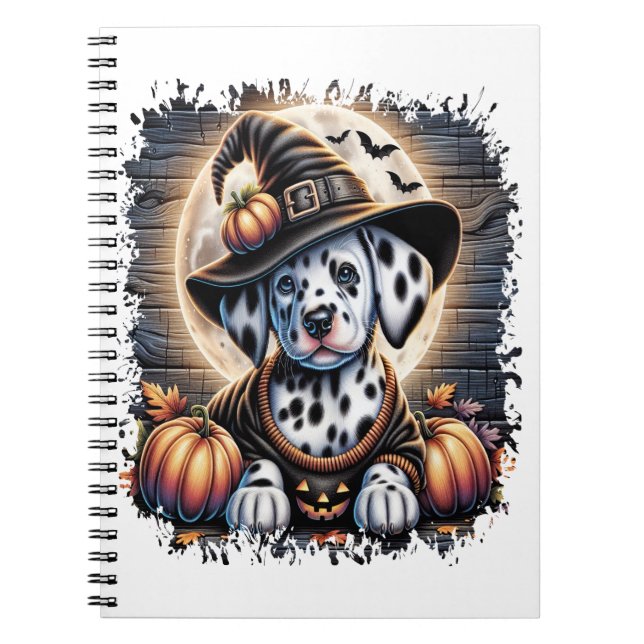 Dalmatiner Dog Halloween Notizblock (Vorderseite)