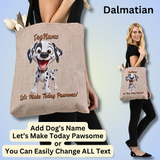 Dalmatiner - Dog hinzufügen, Text ändern Tasche