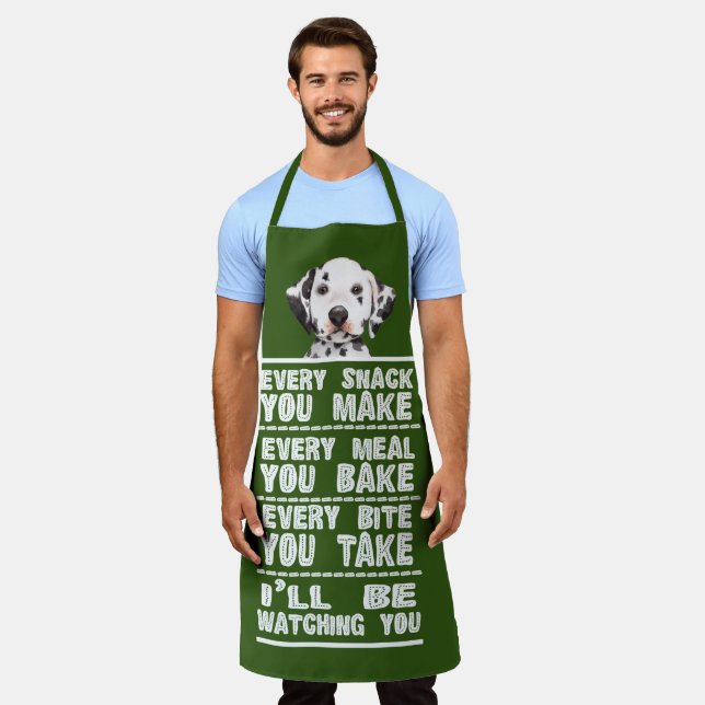 Dalmatiner Dog jeden Snack backen Sie Schürze (Getragen)