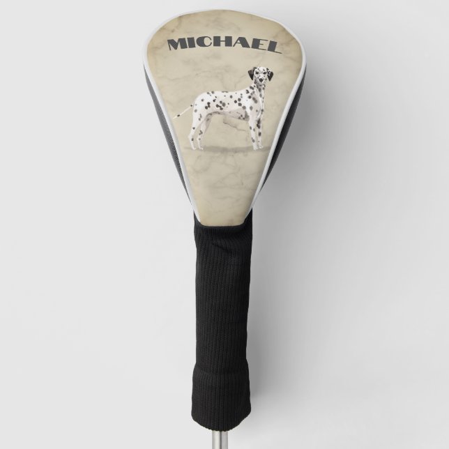 Dalmatiner Dog Lover Cream Personal Golf Headcover (Vorderseite)