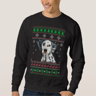 Dalmatiner Dog Lover Ugly Christmas Sweater Xmas Sweatshirt