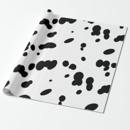 Dalmatiner Dog Schwarz-Weiß-Spot-Print Geschenkpapier