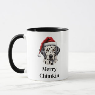 Dalmatiner Dog Weihnachtsmannmütze Weihnachten Tasse