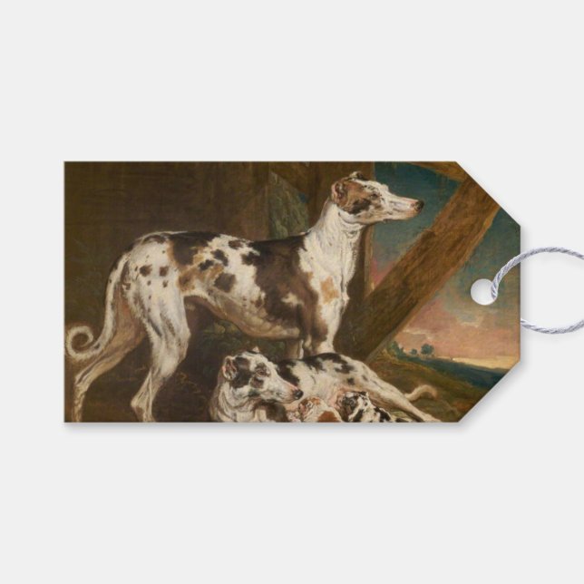Dalmatiner Dogs (von James Ward) Geschenkanhänger (Vorderseite (Horizontal))