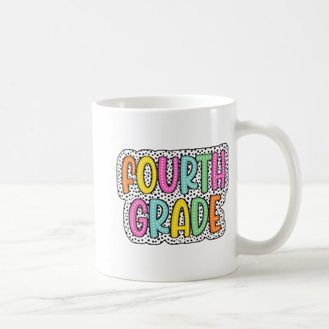 Dalmatiner Dots Lehrer Studen Schulabschluss Kaffeetasse (Rechts)