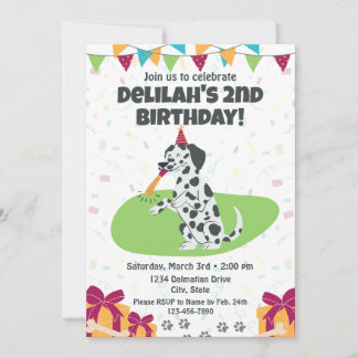 Dalmatiner Einladung zum Geburtstag