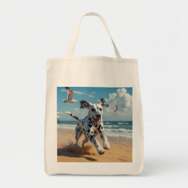 Dalmatiner Elegante Lebensmittelladen Tragetasche