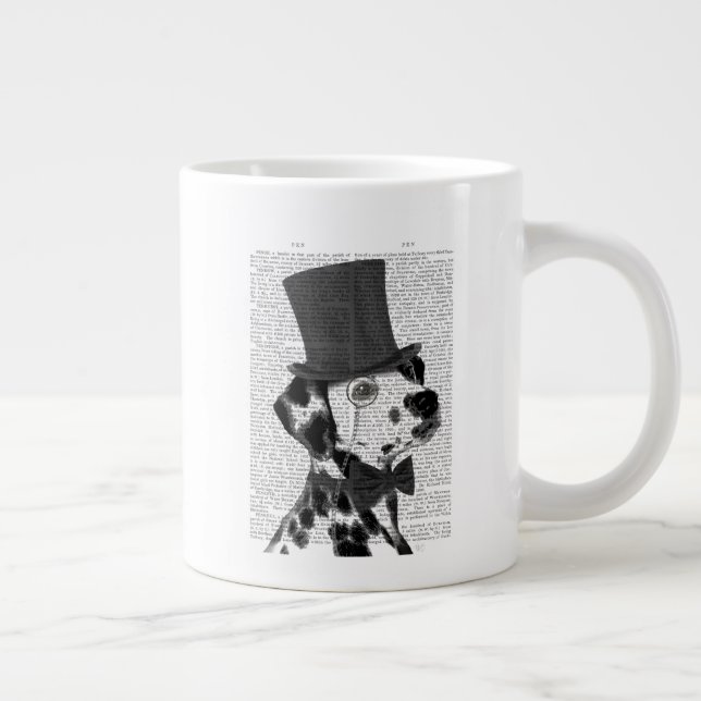 Dalmatiner, Festhund und Hut Jumbo-Tasse (Rechts)