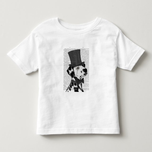 Dalmatiner, Festhund und Hut Kleinkind T-shirt (Vorderseite)