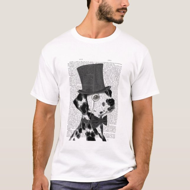 Dalmatiner, Festhund und Hut T-Shirt (Vorderseite)