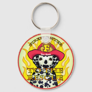 Dalmatiner Firefighter Schlüsselanhänger