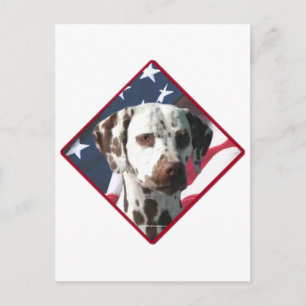 Dalmatiner Flag 2 Postkarte