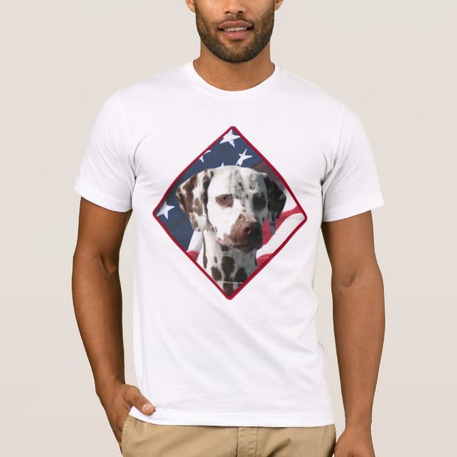 Dalmatiner Flag 2 T-Shirt (Vorderseite)