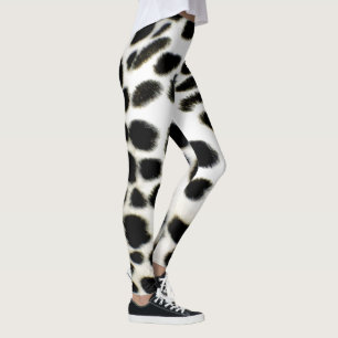 Dalmatiner für die Anpassung der Textur Schwarz un Leggings