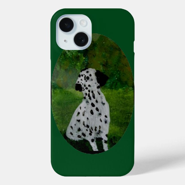 Dalmatiner für Hunde iPhone 15 Hülle (Rückseite)