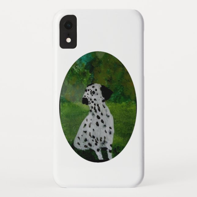 Dalmatiner für Schwarz-Weiß-Hunde Case-Mate iPhone Hülle (Rückseite)