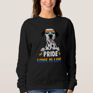 Dalmatiner Gay Pride Dog Lgbt Regenbogenflagge Sweatshirt