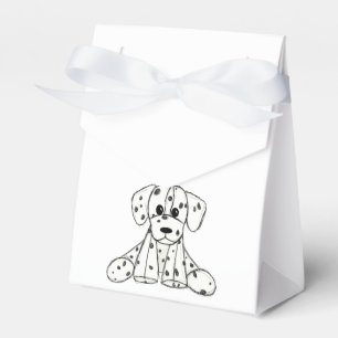 Dalmatiner gefüllt Hund zeichne Kontur einfach sch Geschenkschachtel