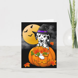 Dalmatiner glückliches Halloween Feiertagskarte