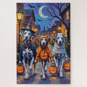 Dalmatiner Halloween-Kostüme beim Trick-or-Treat