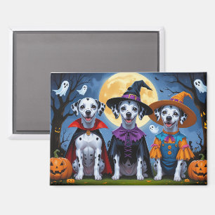 Dalmatiner Hogs Pumpkin Halloween Funny Magnet