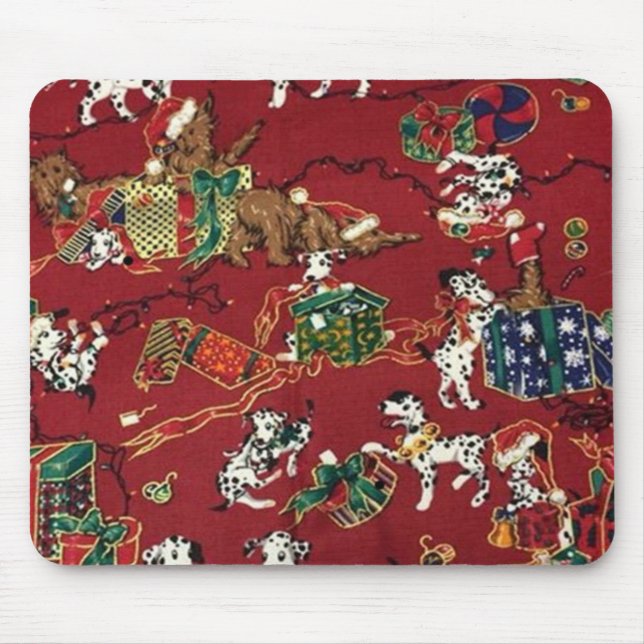 Dalmatiner Holiday Print Mousepad (Vorne)