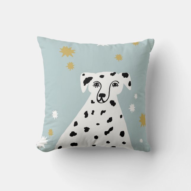 Dalmatiner Hund Abstrakte Illustration Kinder Kissen (Vorderseite)