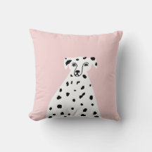 Dalmatiner Hund Abstrakte Illustration Rosa