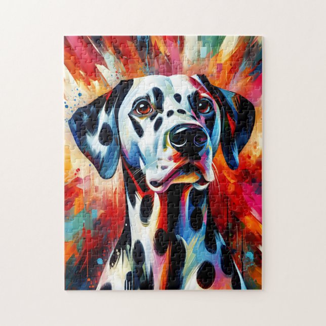 Dalmatiner Hund Akrylprint | Farblich | Lebhaft (Vertikal)