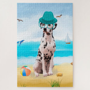 Dalmatiner Hund am Strand
