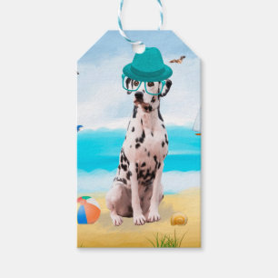 Dalmatiner Hund am Strand Geschenkanhänger