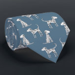 Dalmatiner Hund Aquamarin grün Krawatte<br><div class="desc">Niedliches gepunktetes Dalmatiner Hundsmuster auf aquamarinem grünem Hintergrund. Originelle Kunst von Nic Squirrell. Ideal für Tierfreunde und Tierärzte.</div>