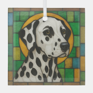 Dalmatiner Hund "Hartglas" Glas Ornam Ornament Aus Glas