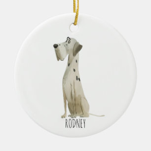 Dalmatiner Hund Keramik Ornament