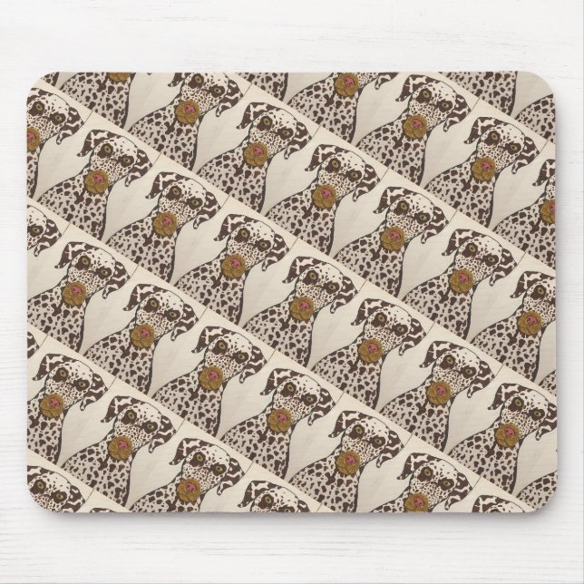Dalmatiner-Hund-Mauspad Mousepad (Vorne)