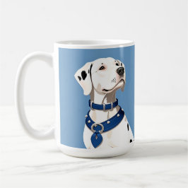 Dalmatiner Hund mit blauem Collar Kaffeetasse