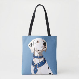 Dalmatiner Hund mit blauem Collar Tasche