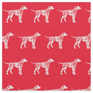 Dalmatiner Hund Silhouette Haustier Rot Stoff